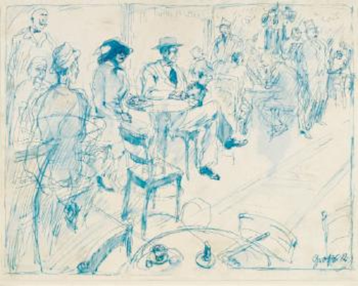 Kaffeehaus, Berlin (Coffee House, Berlin) by George Grosz