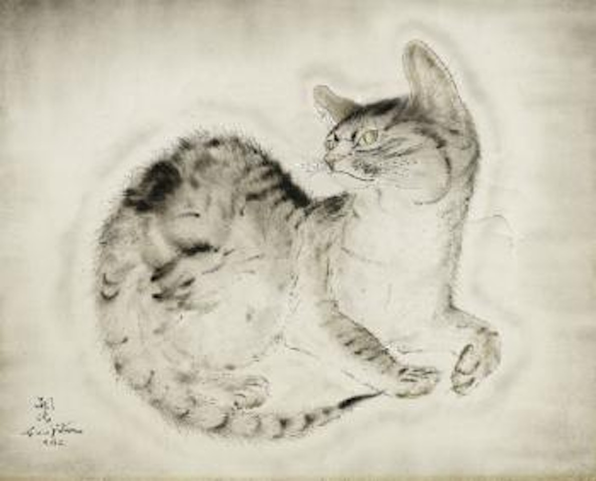 Chat by Leonard Tsuguharu Foujita