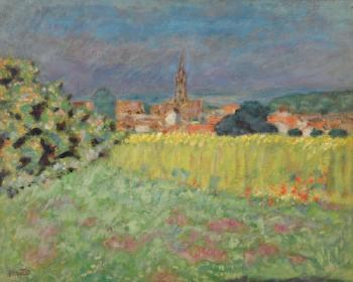 Le Champ De Blé Devant L'église by Pierre Bonnard