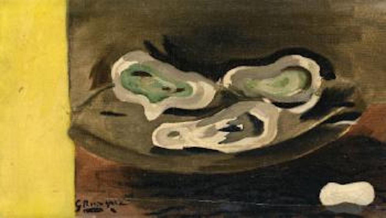 Les Huitres (Bande Jaune à Gauche) by Georges Braque