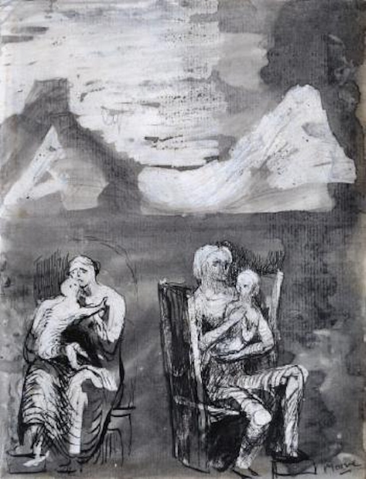 Madonna And Child Studies by Henry Moore