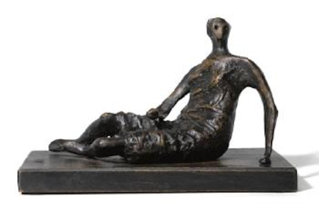 Maquette For A Draped Reclining Woman by Henry Moore