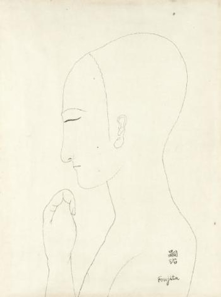 Profil (Au Poing Fermé) by Leonard Tsuguharu Foujita