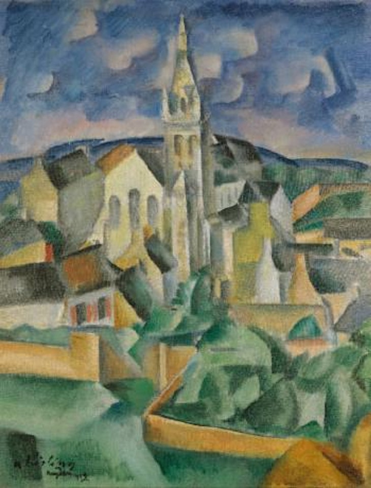 Village Avec Église by Henri Hayden
