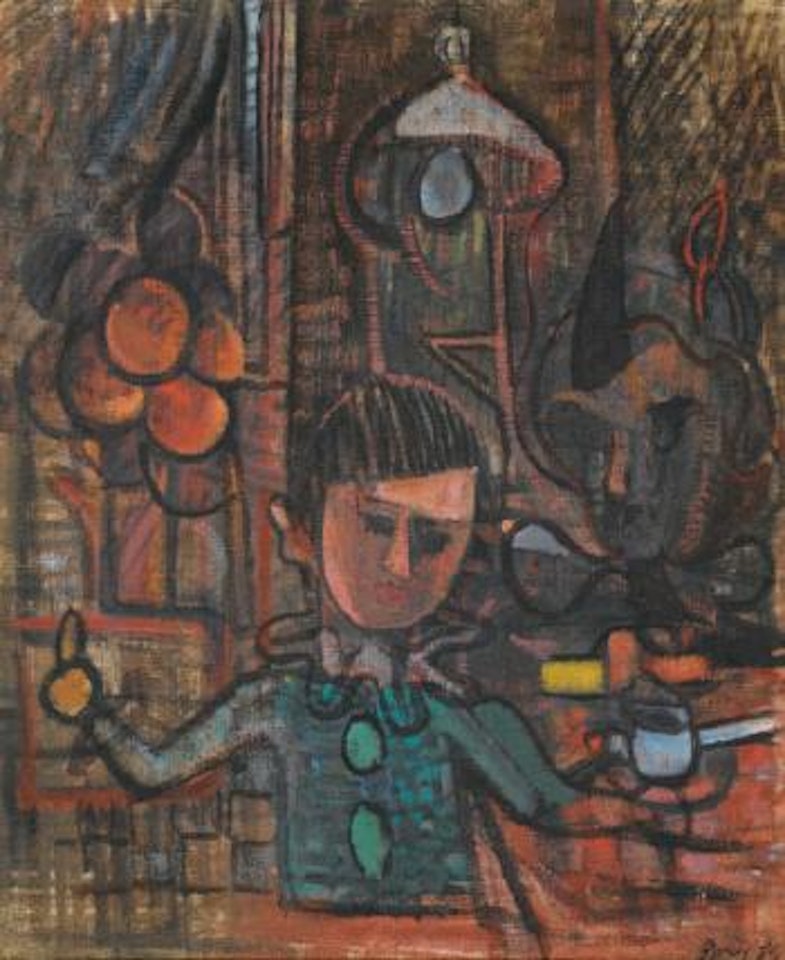 Enfant Et Vieille Femme by Francisco Bores