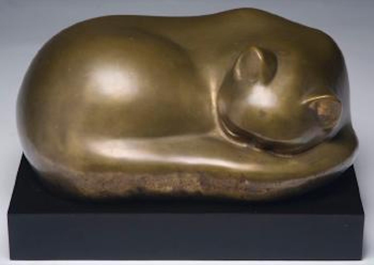 Reclining cat by William Zorach