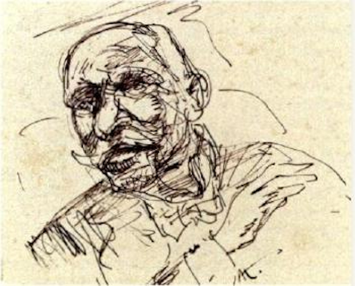 Männerkopf by Alfred Kubin