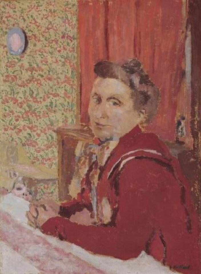 Madame Roussel en peignoir brun rouge by Édouard Vuillard