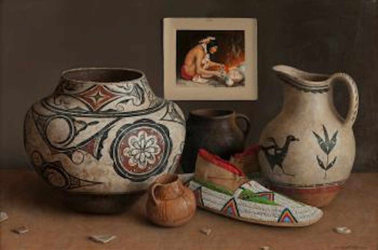 Pueblo potter by William Acheff