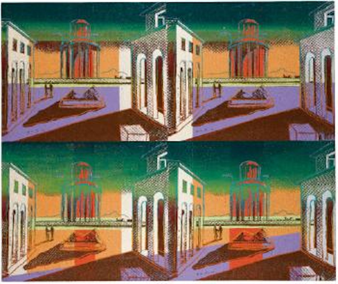 Italian Square With Ariadne (After De Chirico) by Andy Warhol