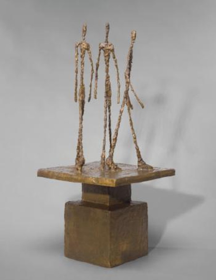 Trois Hommes Qui Marchent II by Alberto Giacometti