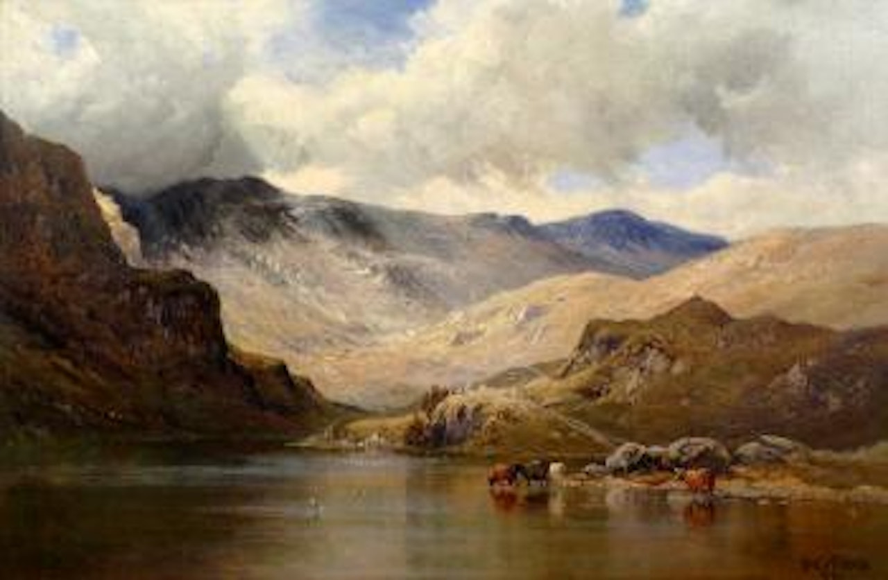'Llyn Gwynant' North Wales by Alfred de Breanski