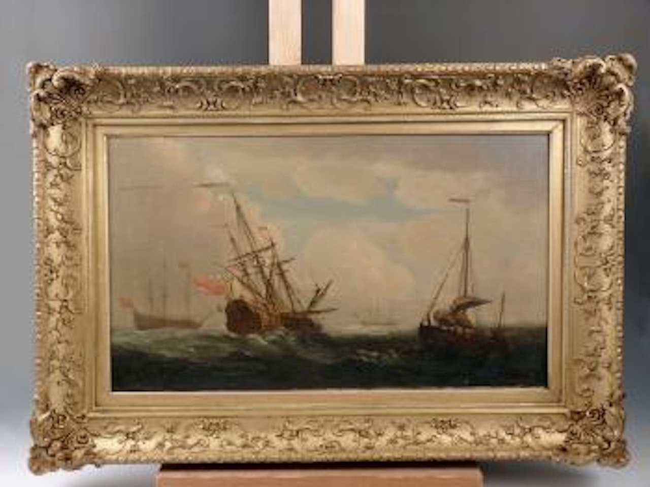 Two English men-of-war by Francis Swaine