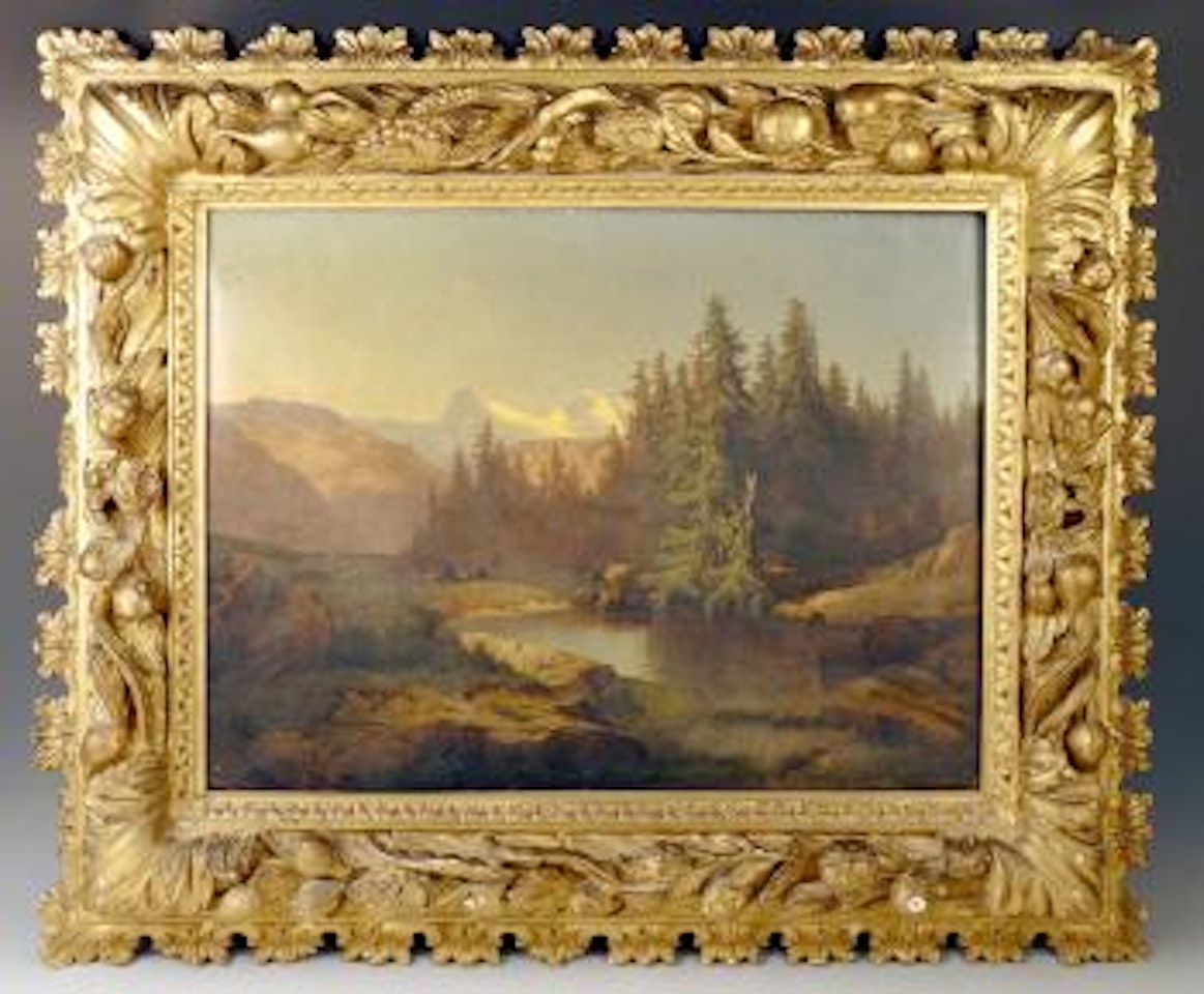 A view in Switzerland by Alexandre Calame