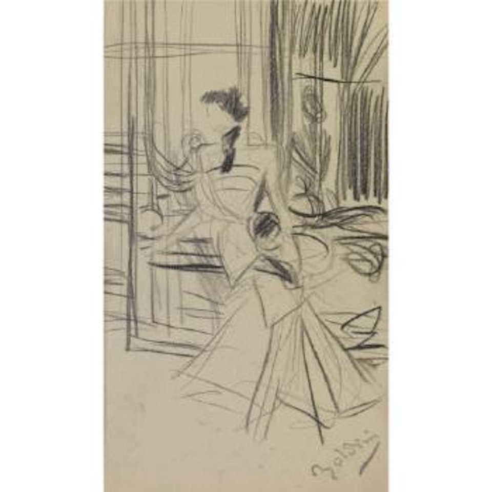 Donna Riflessa In Una Specchiera by Giovanni Boldini
