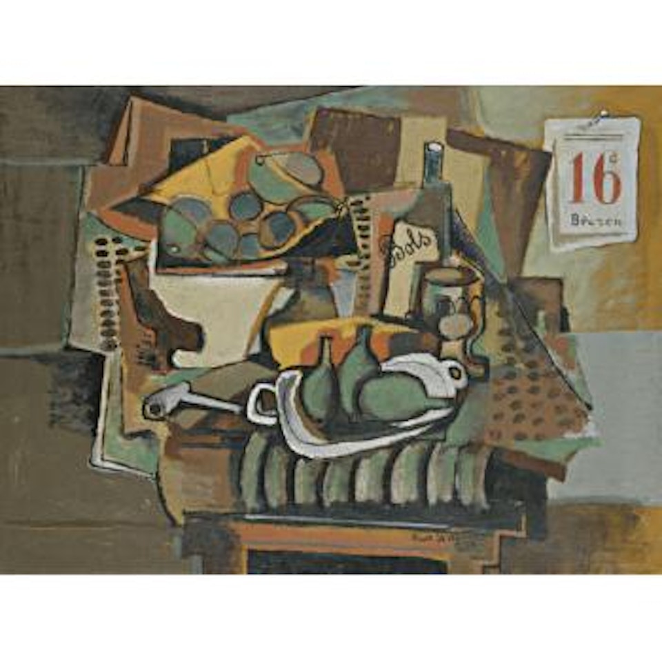 Still Life With Calendar (Zátiší S Kalendářem) by Emil Filla