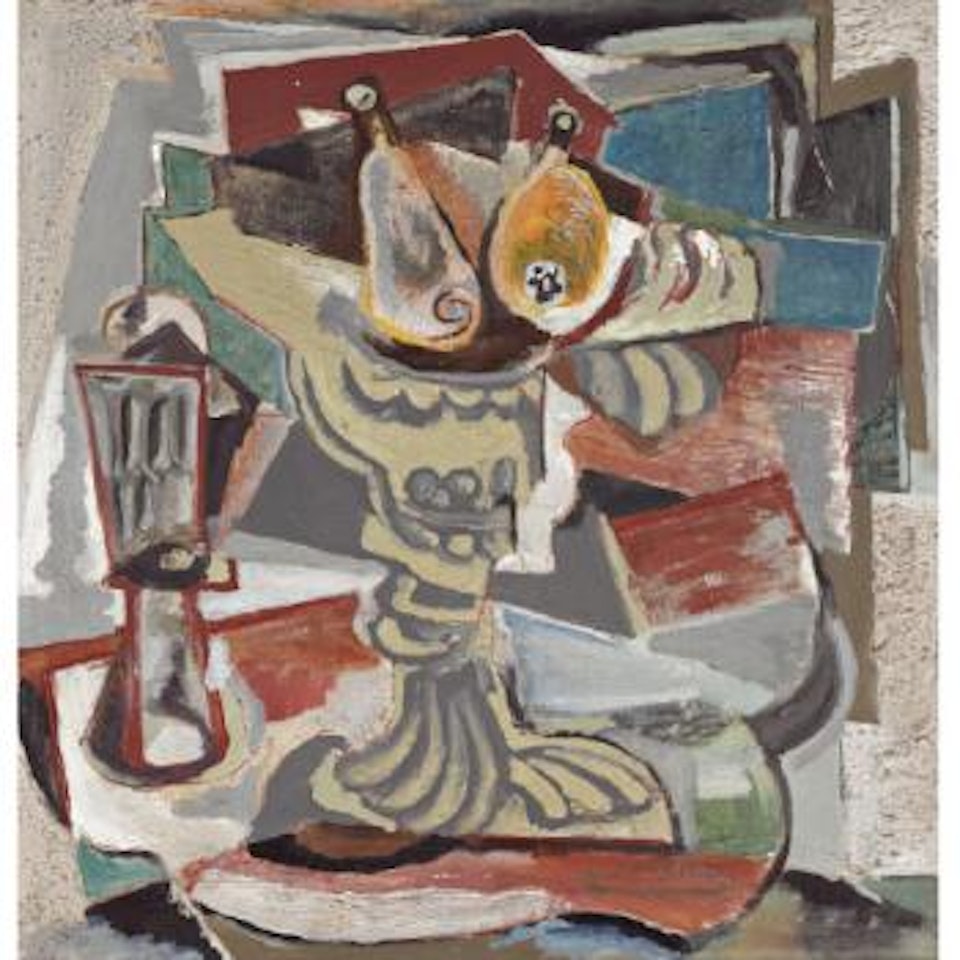Still Life With Plate (Zátiší S Podnosem) by Emil Filla