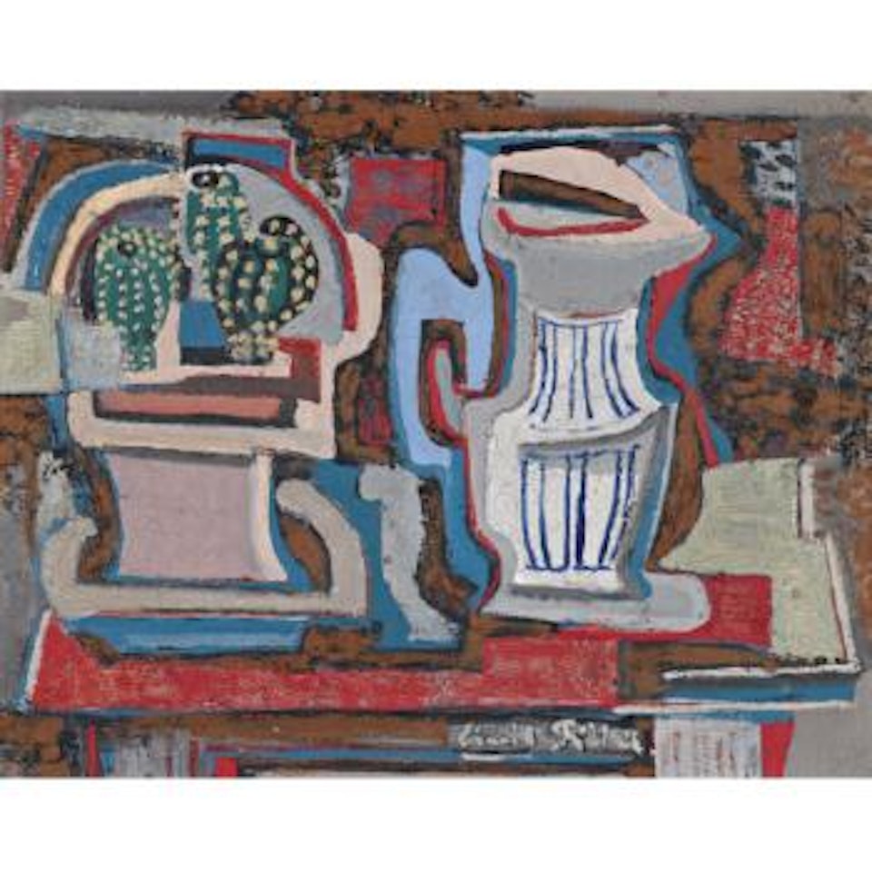 Still Life With Cactus (Zátiší S Kaktusem) by Emil Filla