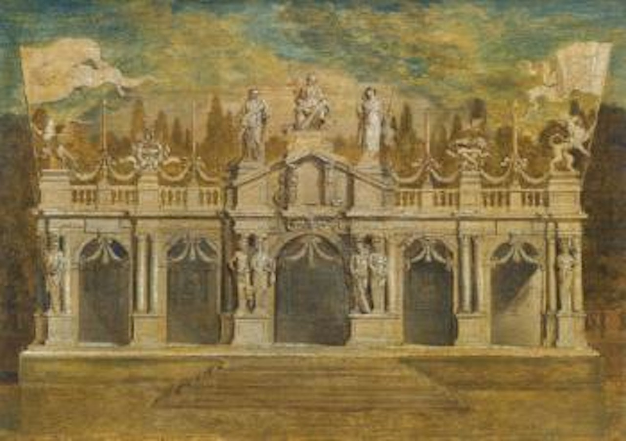 A Design For a Classical Loggia To Celebrate The Treaty Of Munster In Antwerp July 1648 by Erasmus Quellinus II