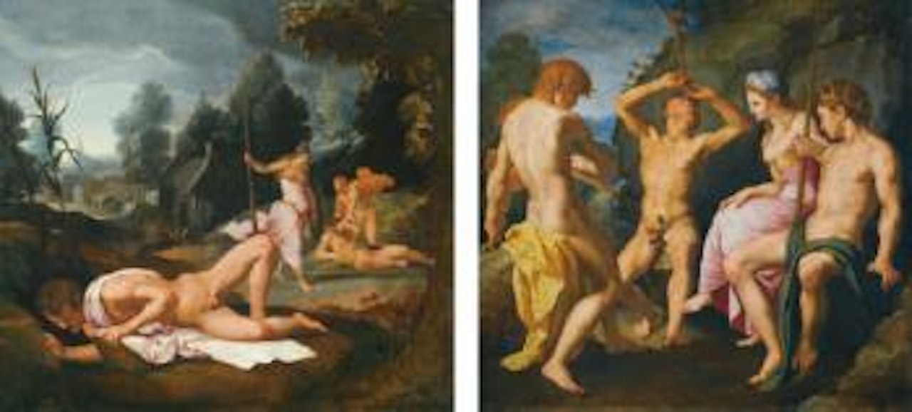 The Story Of Apollo And Marsyas by Bronzino