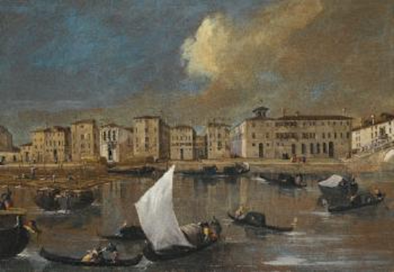 Venice, a View Of The Fondamenta Nuove And The Ospedale Dei Mendicanti From The Island Of San Michele by Venetian School