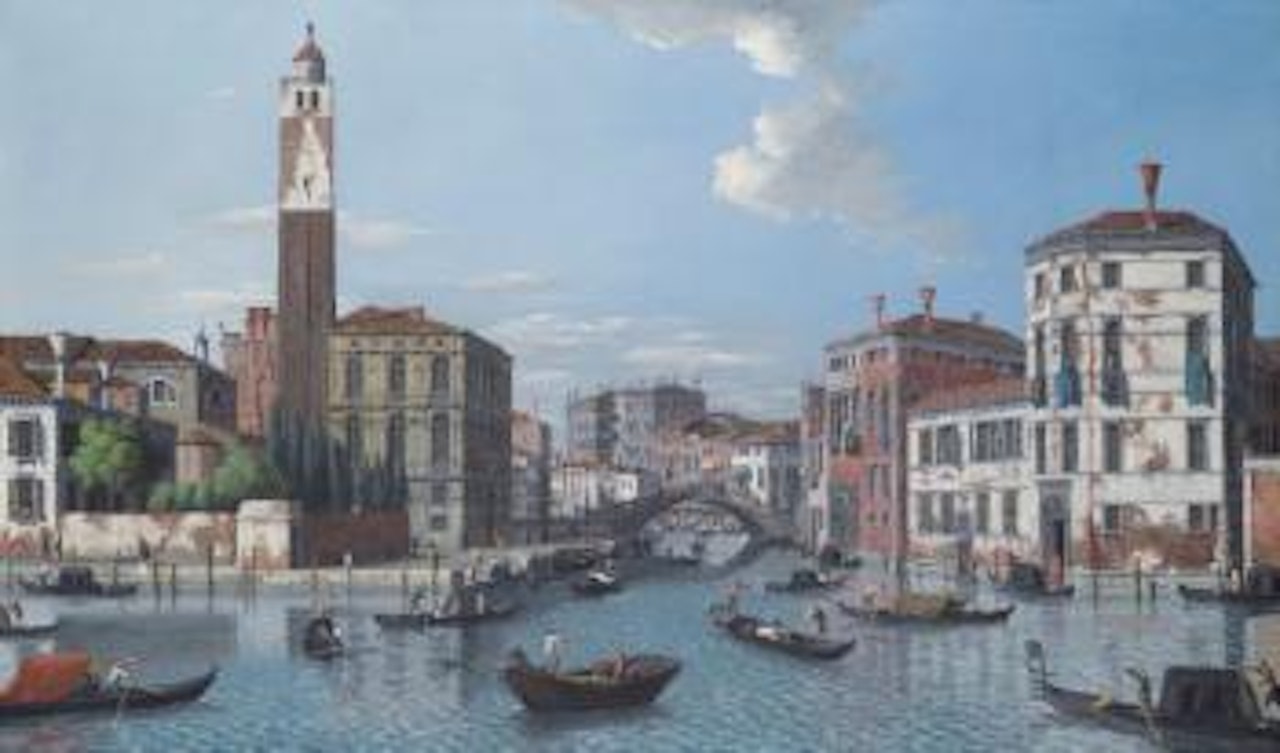 Venice, The Entrance To The Grand Canal At S. Geremia by Venetian School