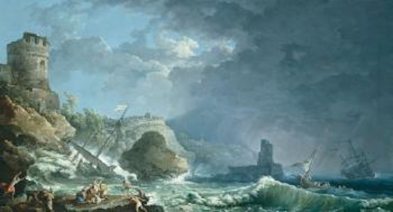 A Storm Off a Rocky Coast by Carlo Bonavia