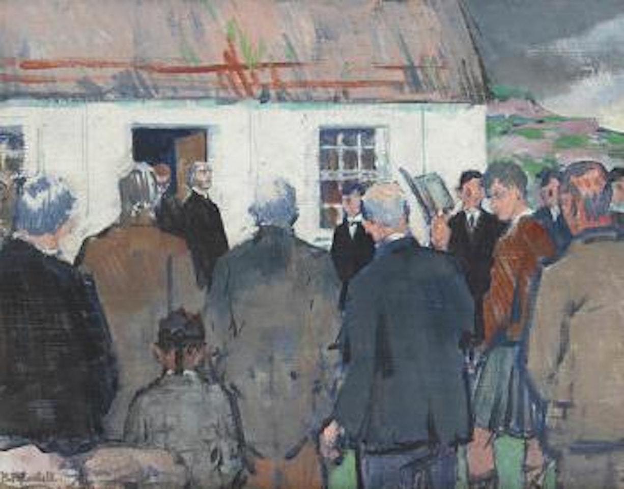 A Highland funeral by Francis Campbell Boileau Cadell