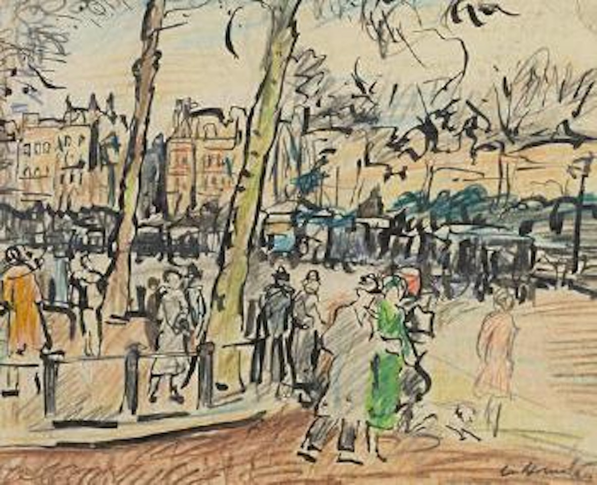 Hyde Park Corner by George Leslie Hunter