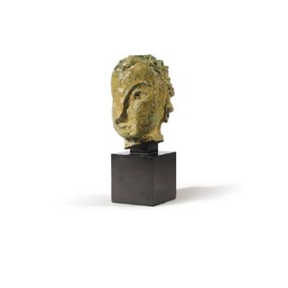 Tête Striée (Otage) by Jean Fautrier