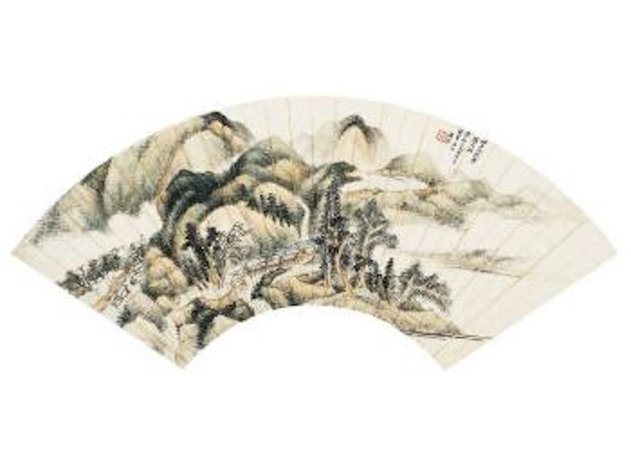 Landscape in spring by Wu Hufan