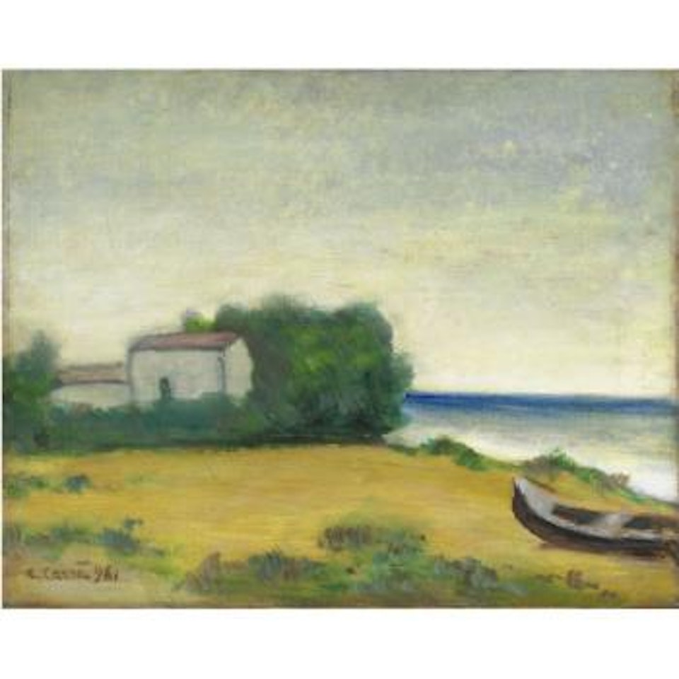 Marina Con Barca by Carlo Carra