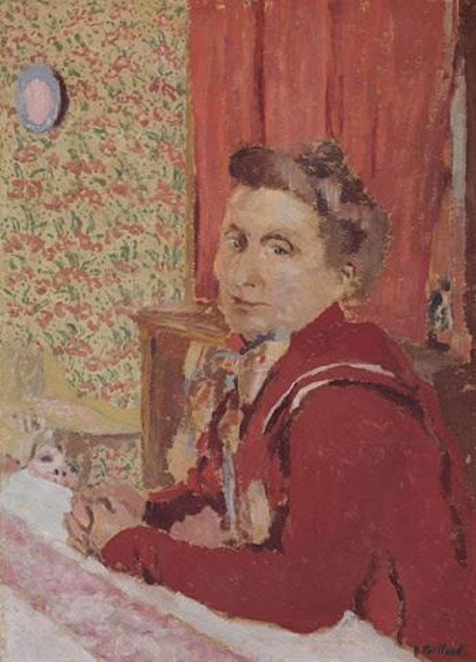 Madame Roussel en peignoir brun rouge by Édouard Vuillard