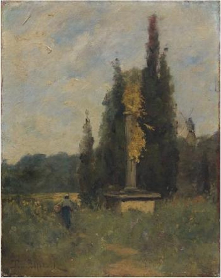 Paysage à l'étang by Paul Désiré Trouillebert