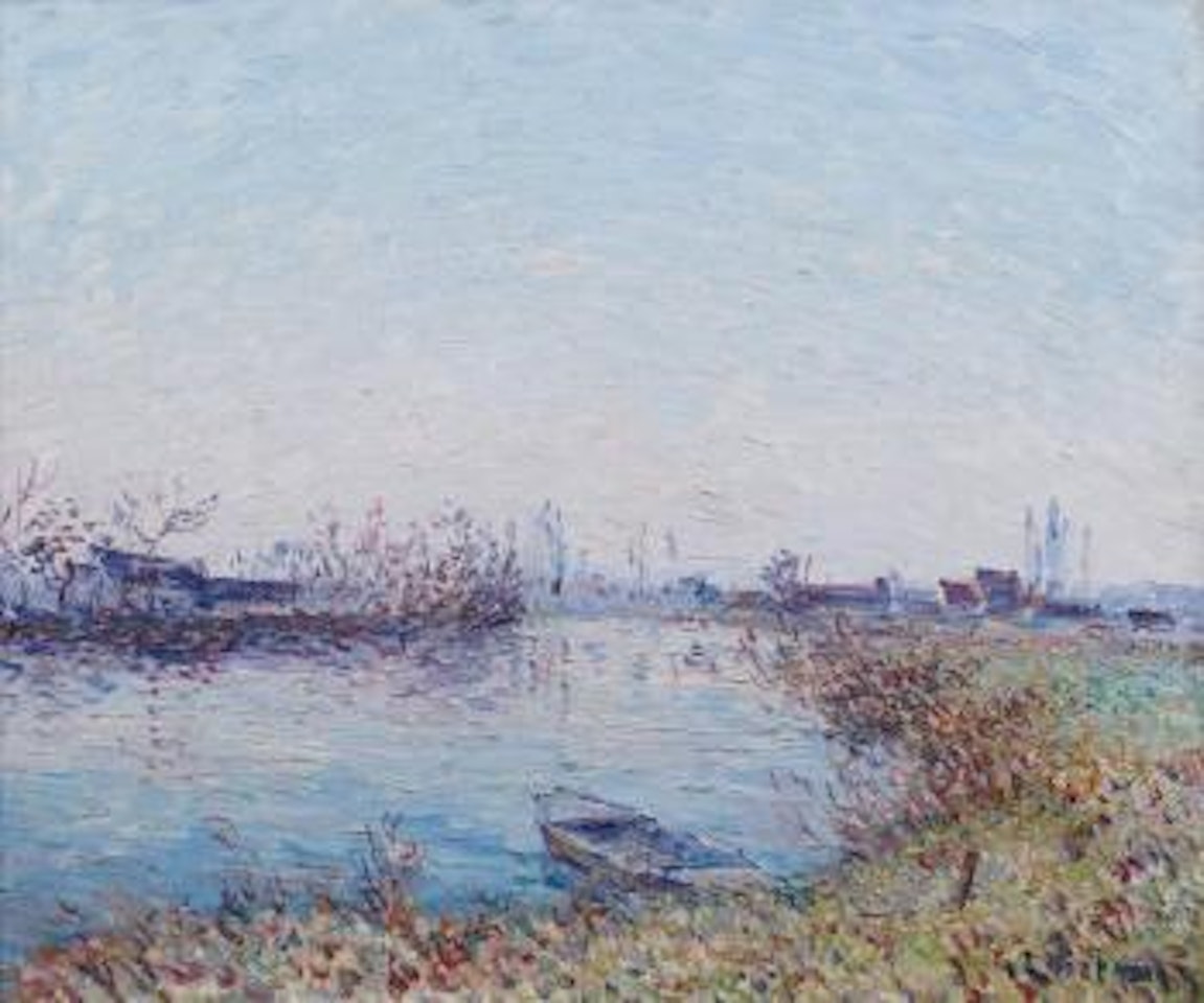 Impression de gelée le matin au soleil levant (Tournedos sur Seine) by Gustave Loiseau