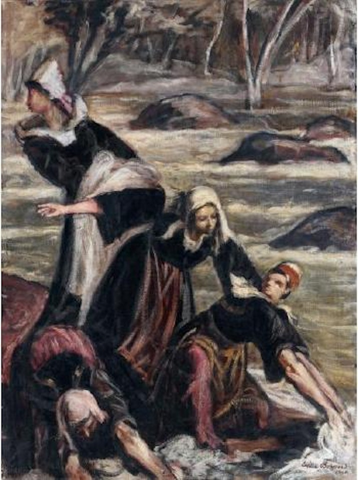 Lavandières en Bretagne by Emile Bernard