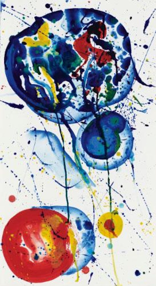 Untitled (Blue Balls) by Sam Francis