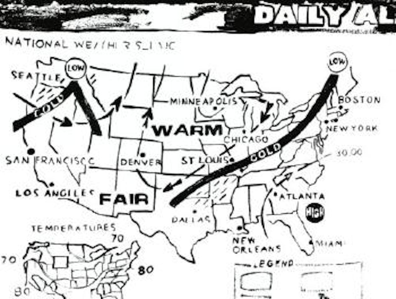 Weather Map by Andy Warhol