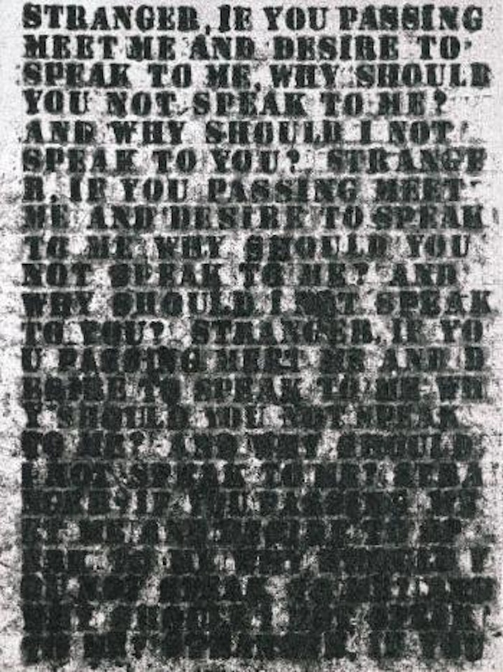 Whitman #2 (Study) by Glenn Ligon