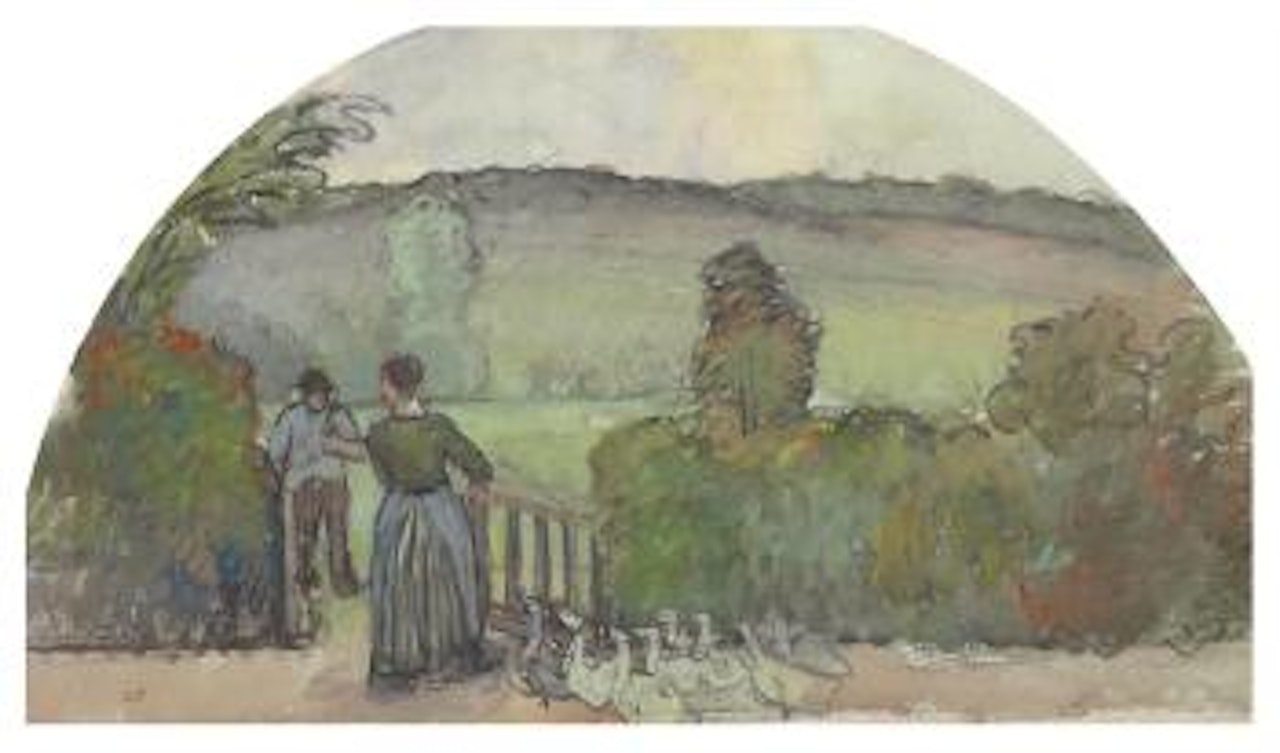 La femme aux oies by Camille Pissarro