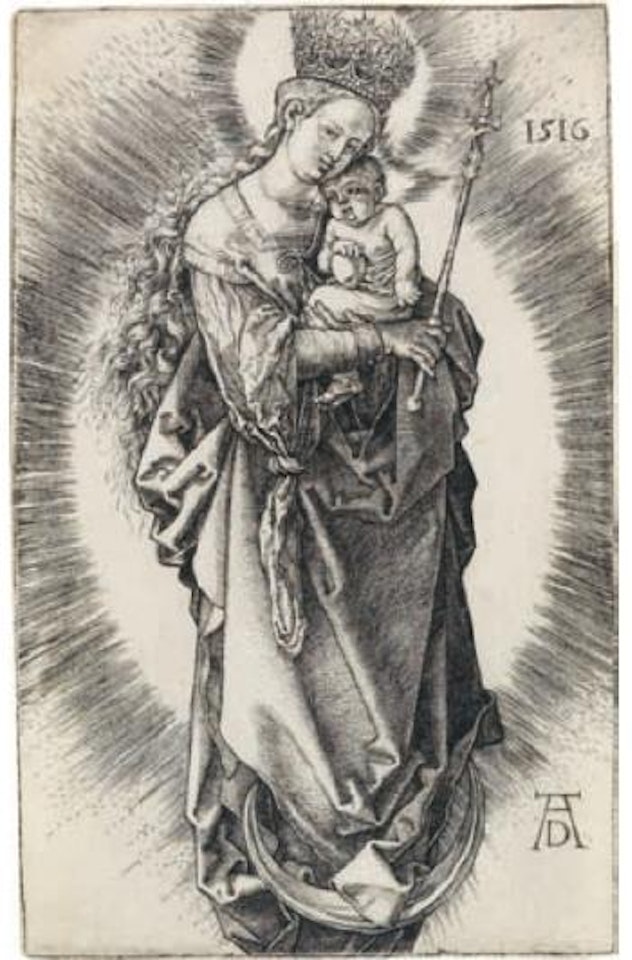 Maria mit Zepter und Sternenkrone by Albrecht Dürer