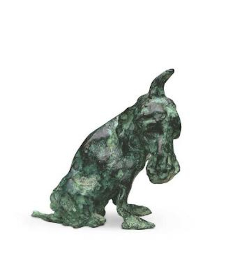 Green dog by Zhou Chunya