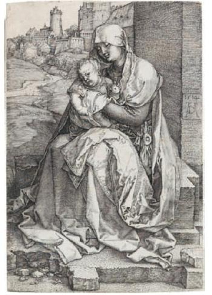 Maria mit dem Kind an der Mauer by Albrecht Dürer