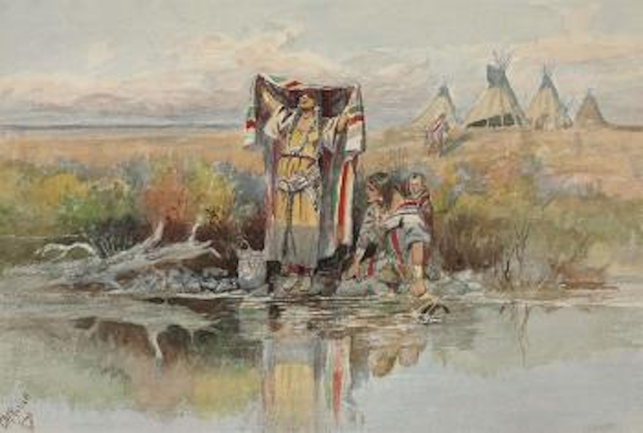 Water girl by Charles M Russell