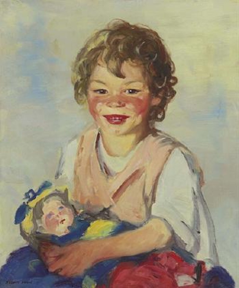 Lily cow and the queen by Robert Henri