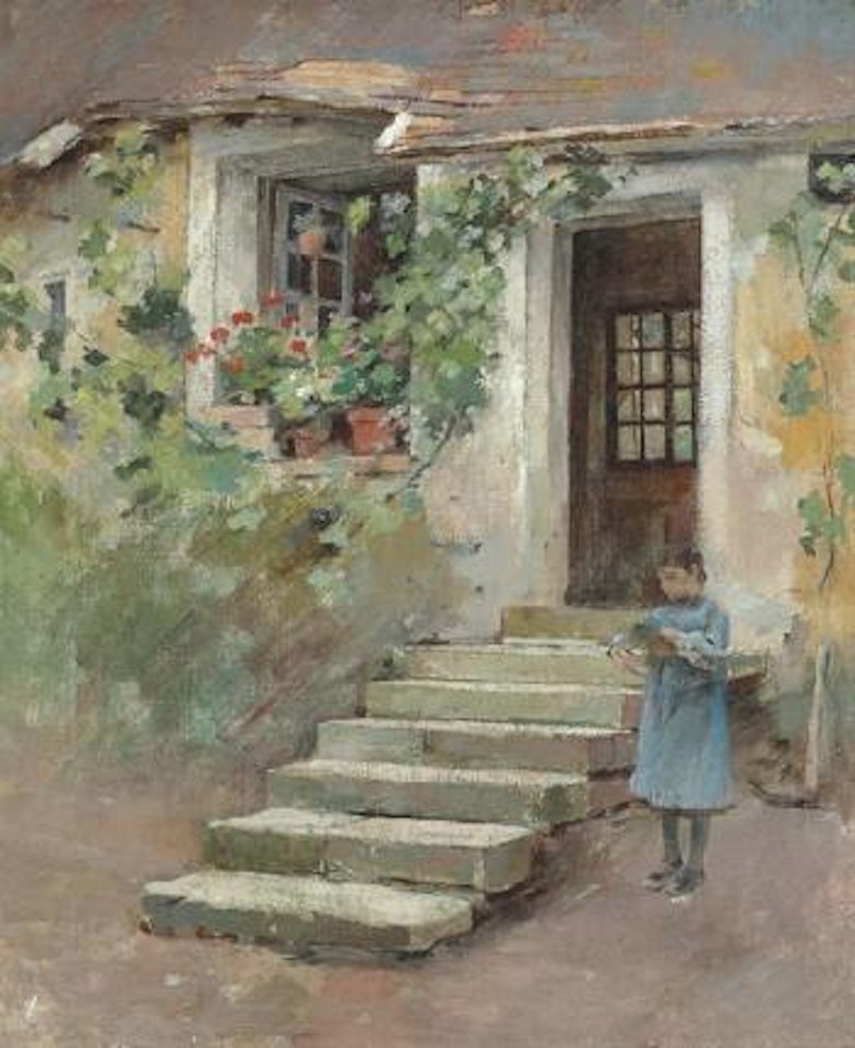 The farmer's daughter by Theodore Robinson
