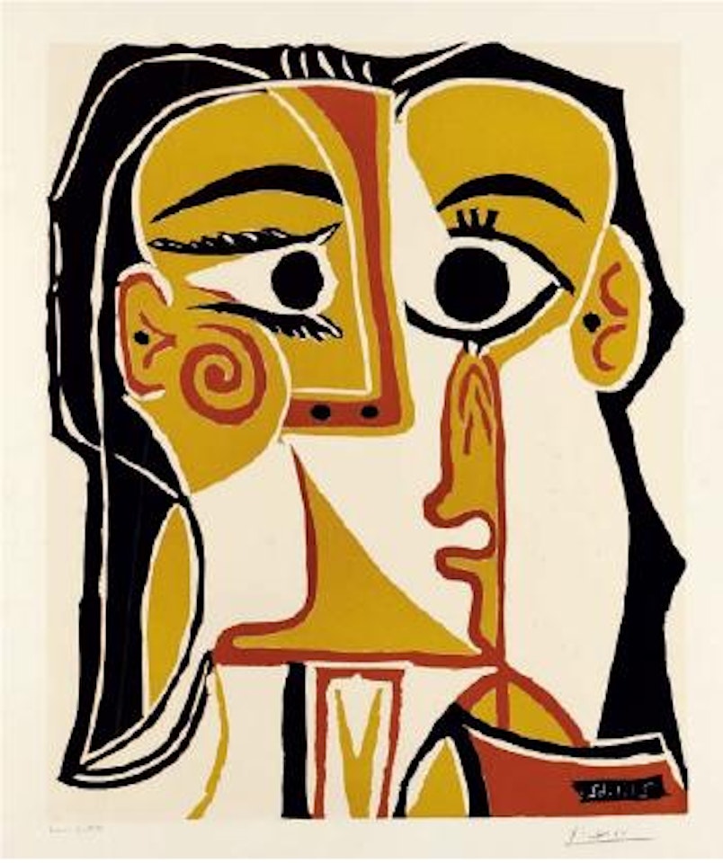 Tête de Femme (Portrait stylisé de Jacqueline) by Pablo Picasso