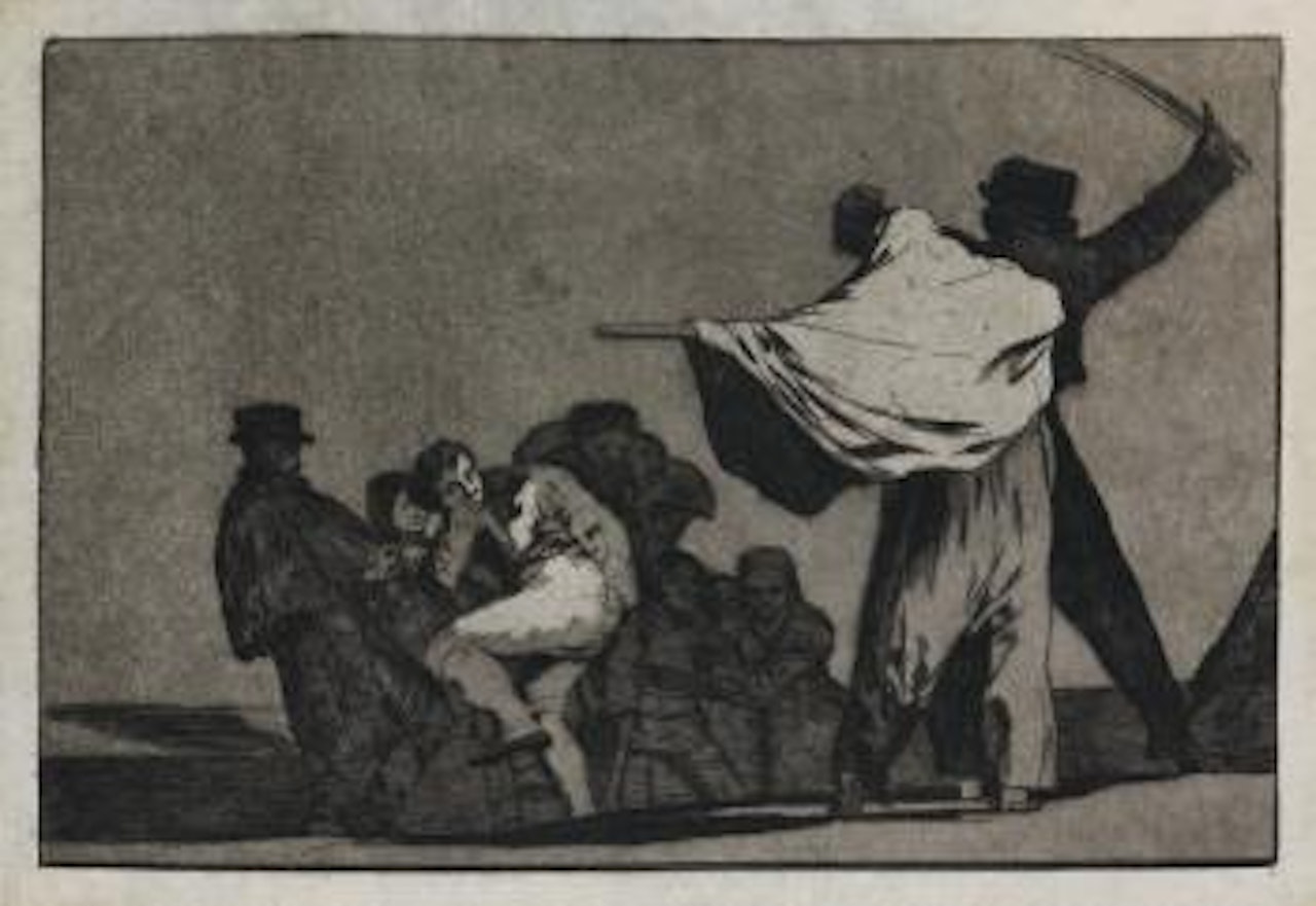 Dos e uno, meten la paja en el culo (disparate conocido) by Francisco José de Goya