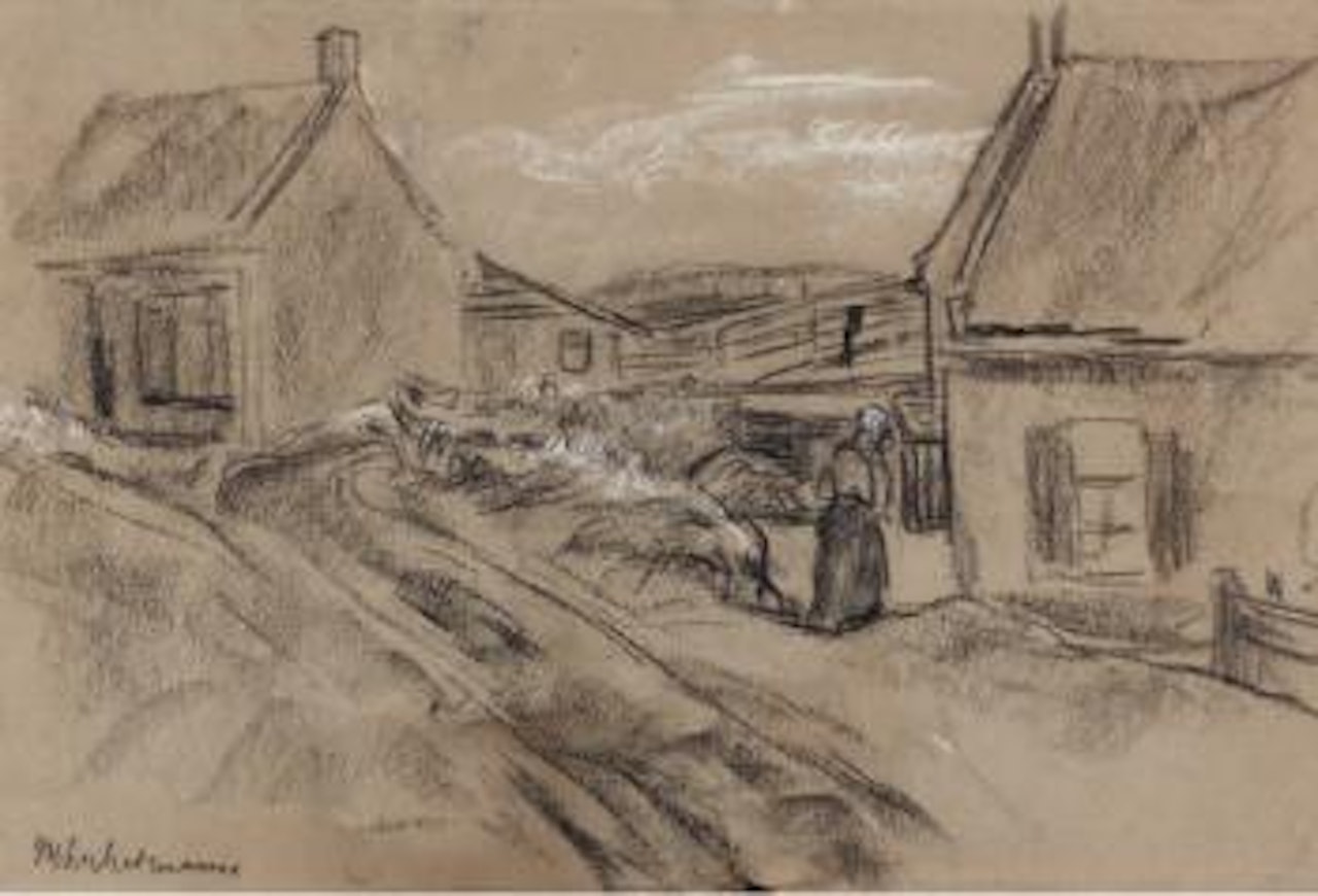 Dorfstrasse by Max Liebermann