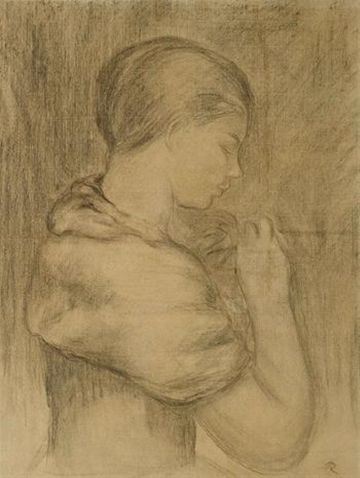 Femme se coiffant by Pierre-Auguste Renoir